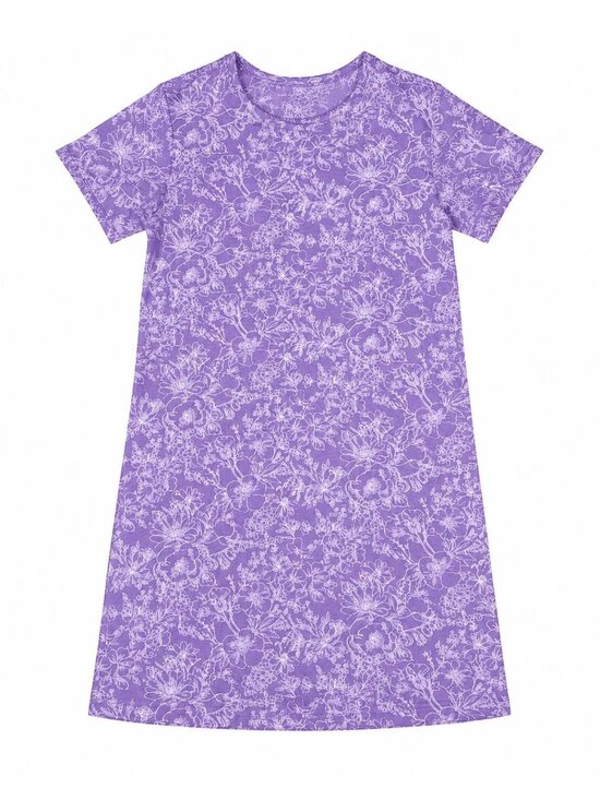 Vera Bradley Dresses & Skirts - Vera Bradley Purple Floral Short Sleeve Dress Small